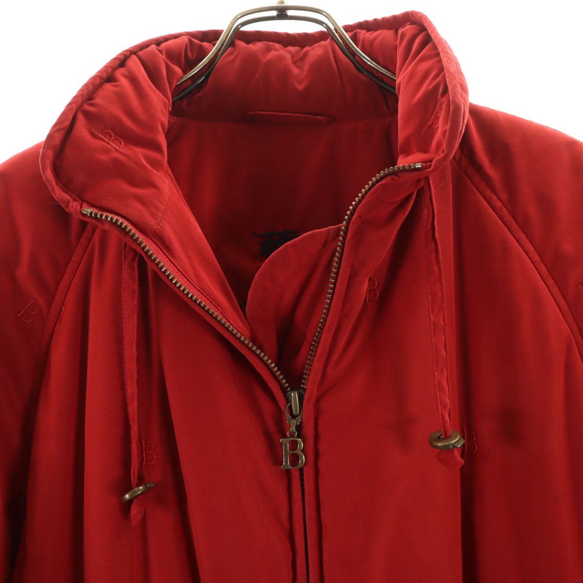 Burberrys バーバリーズ 90s オールド B刺繍 中綿コート 7AR レッド 三陽商会 レディース