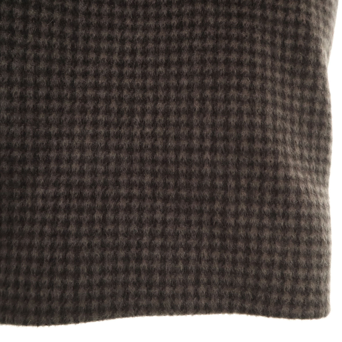 JOURNAL STANDARD ジャーナルスタンダード ハウンドトゥース柄 ステンカラーコート M グレーブラウン系 千鳥格子 メンズ