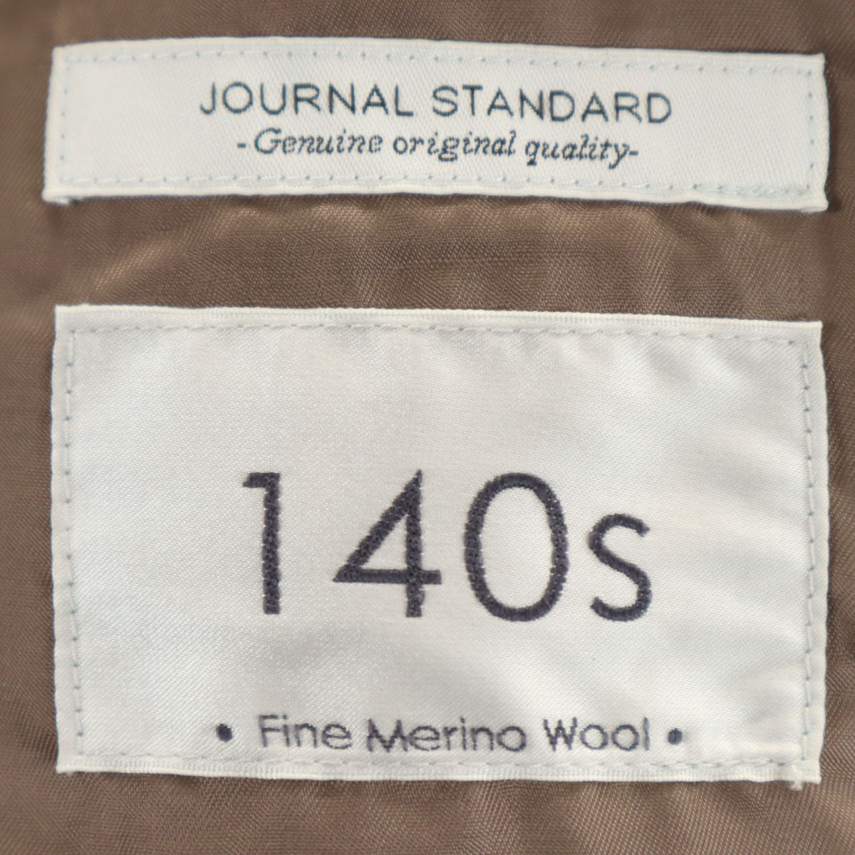 JOURNAL STANDARD ジャーナルスタンダード ハウンドトゥース柄 ステンカラーコート M グレーブラウン系 千鳥格子 メンズ