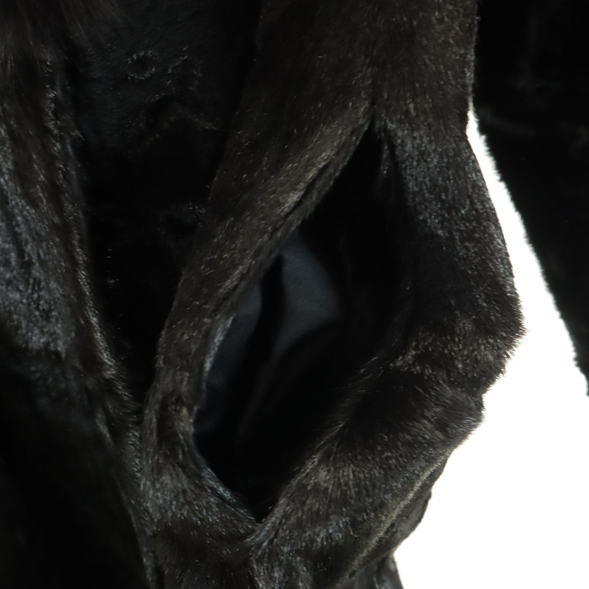 美品 毛皮コート 11 ブラック レディース