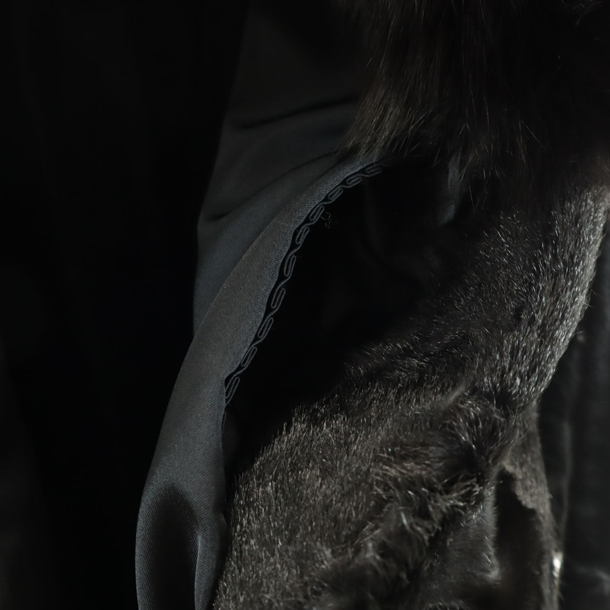 美品 毛皮コート 11 ブラック レディース