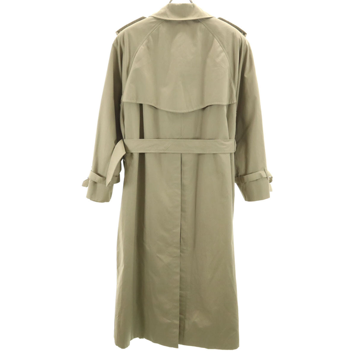 Burberrys バーバリーズ 90s オールド ワッシャー加工 トレンチコート 11AR カーキベージュ ライナー付き レディース