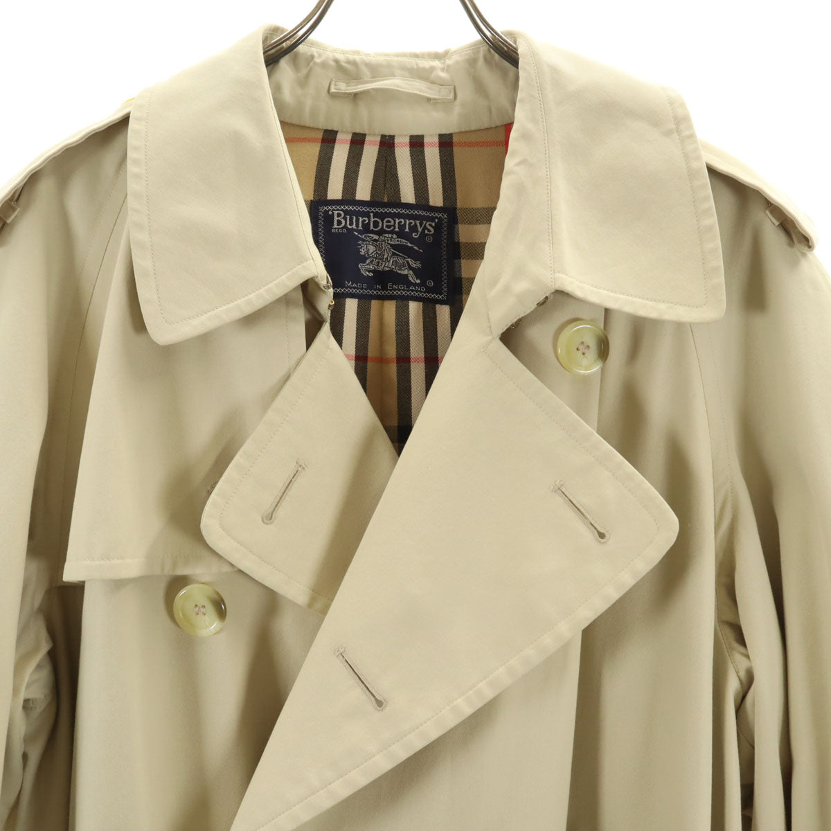 Burberrys バーバリーズ 80s 90s 英国製 オールド トレンチコート 40 ベージュ メンズ