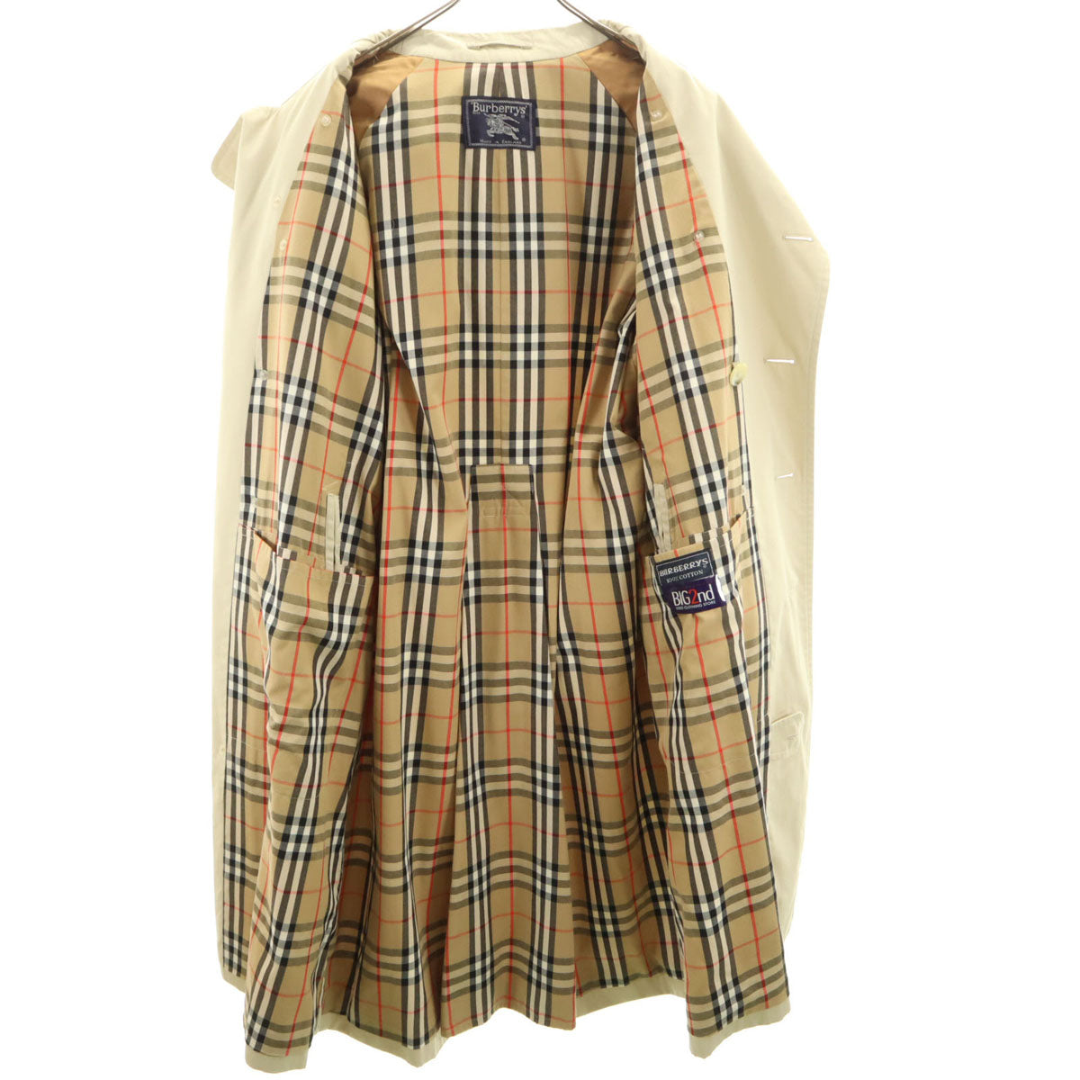 Burberrys バーバリーズ 80s 90s 英国製 オールド トレンチコート 40 ベージュ メンズ