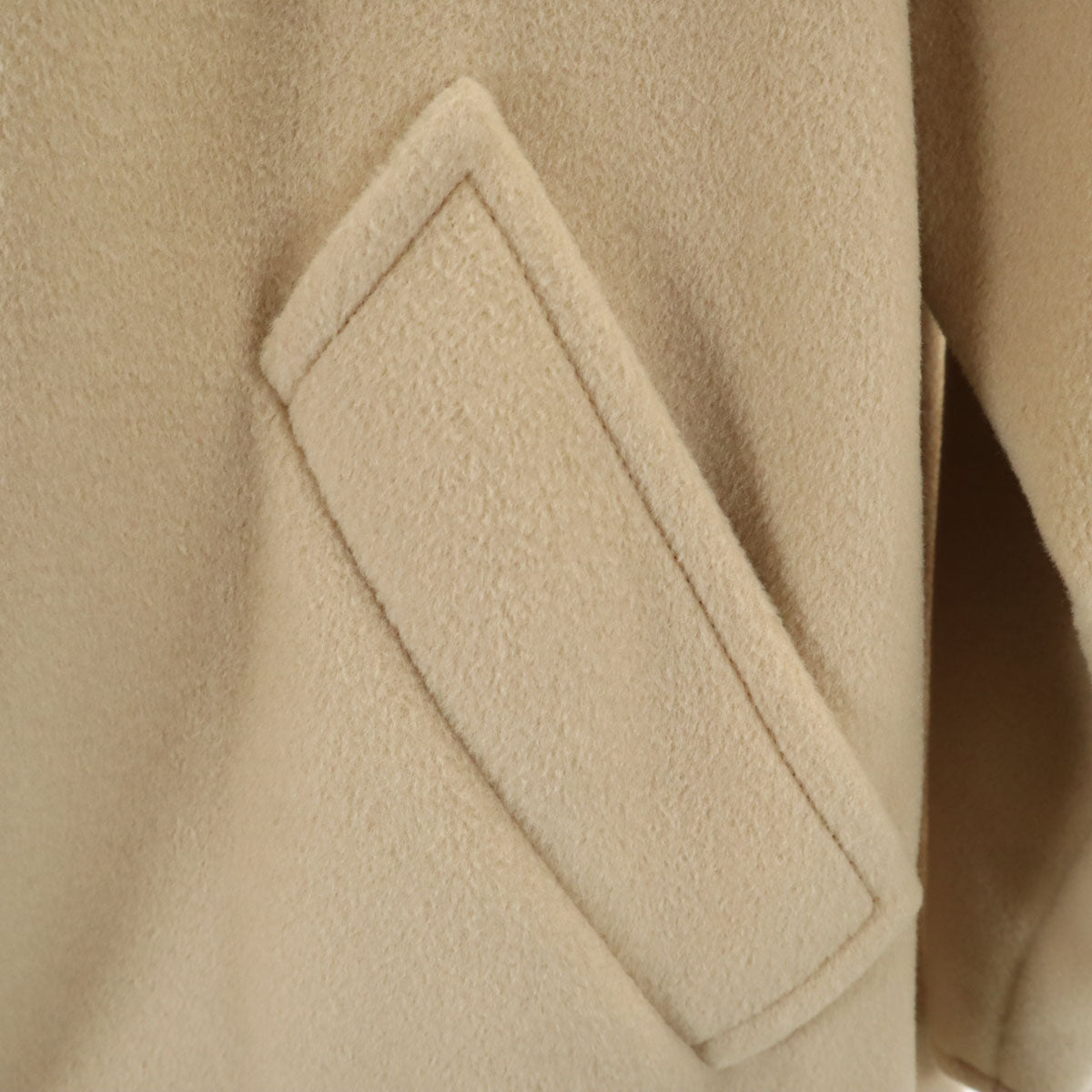 MAX MARA マックスマーラ ビーバーウール アルスター コート 38 ベージュ レディース