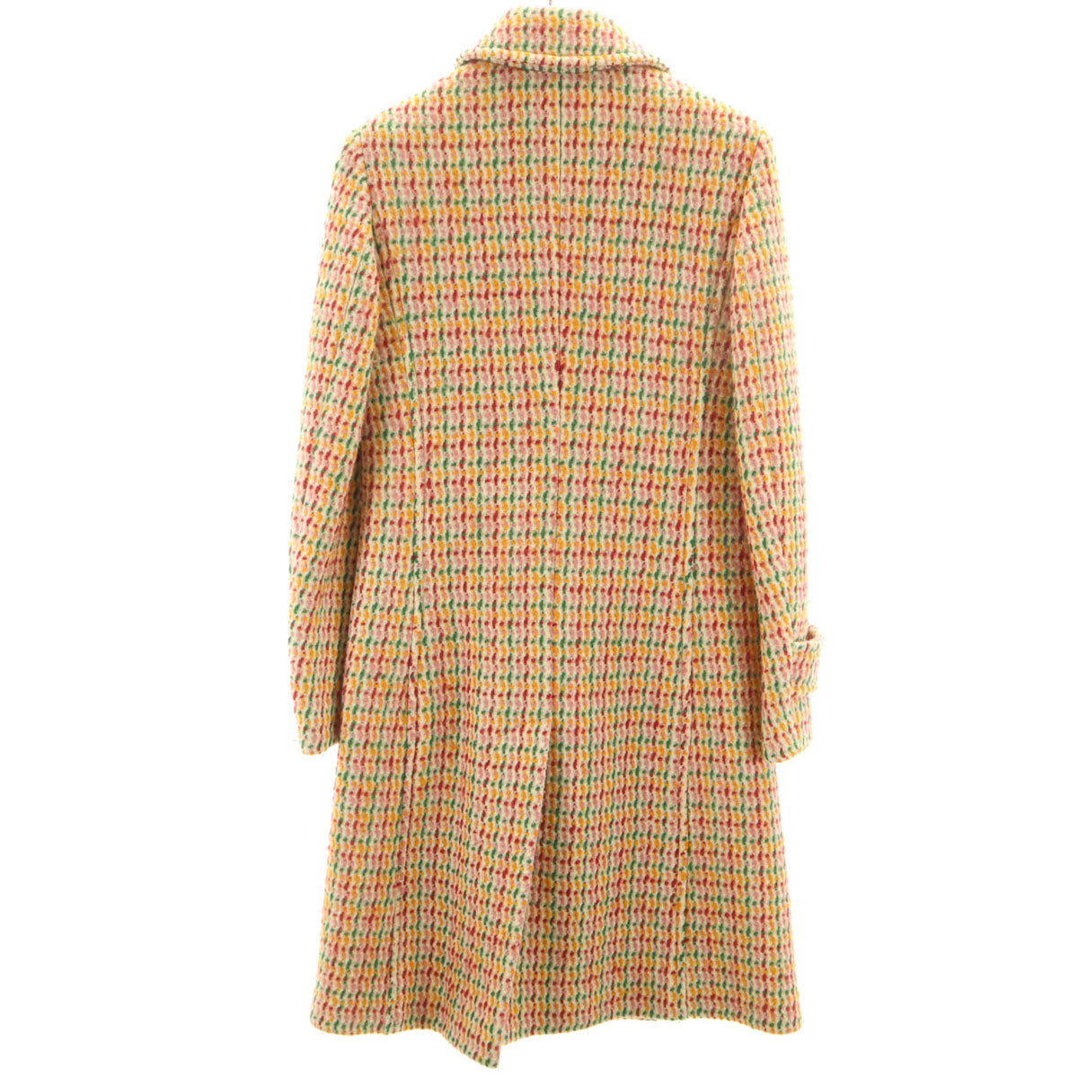 MaxMara WEEKEND LINE マックスマーラ ウィークエンドライン ツイード ステンカラーコート 38 マルチ レディース