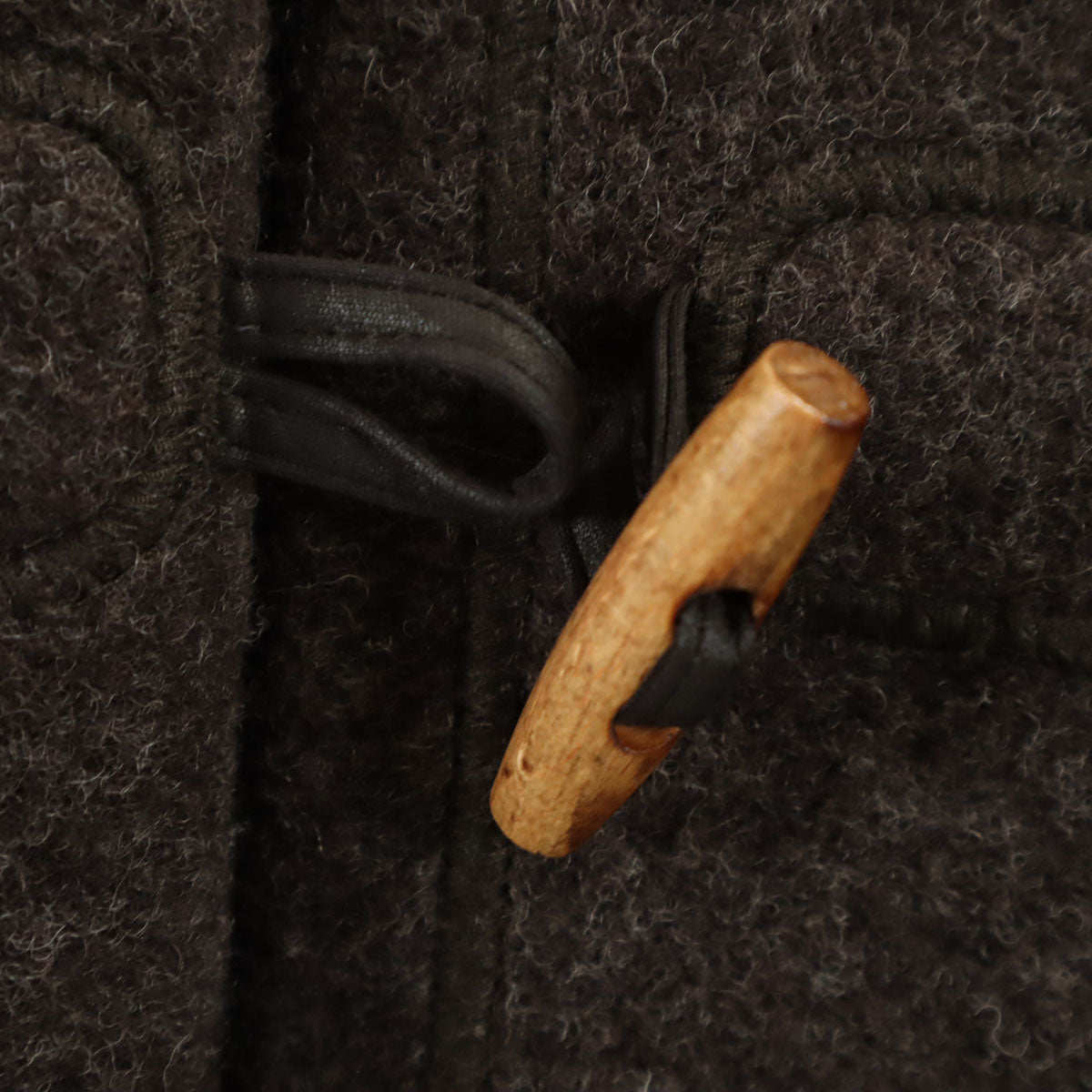 HUNTING WORLD ハンティングワールド イタリア製 圧縮ウール ダッフルコート XL チャコールグレー レディース