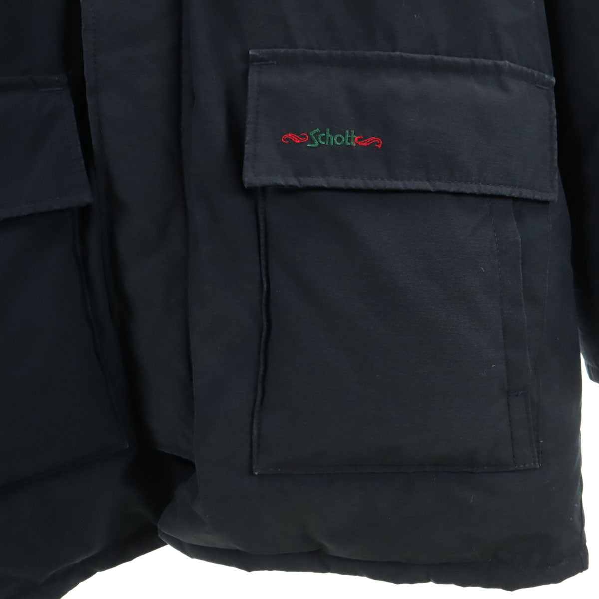 schott ショット 90s USA製 オールド ダウンジャケット L ネイビー メンズ