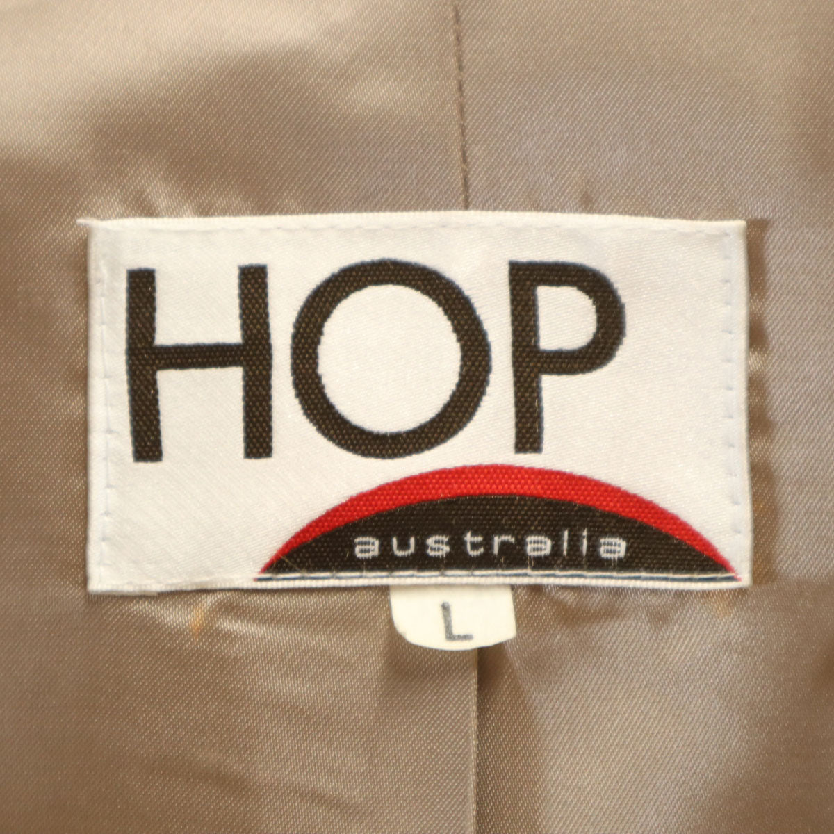 美品 HOP 未使用 毛皮コート L ベージュ系 タグ付き メンズ