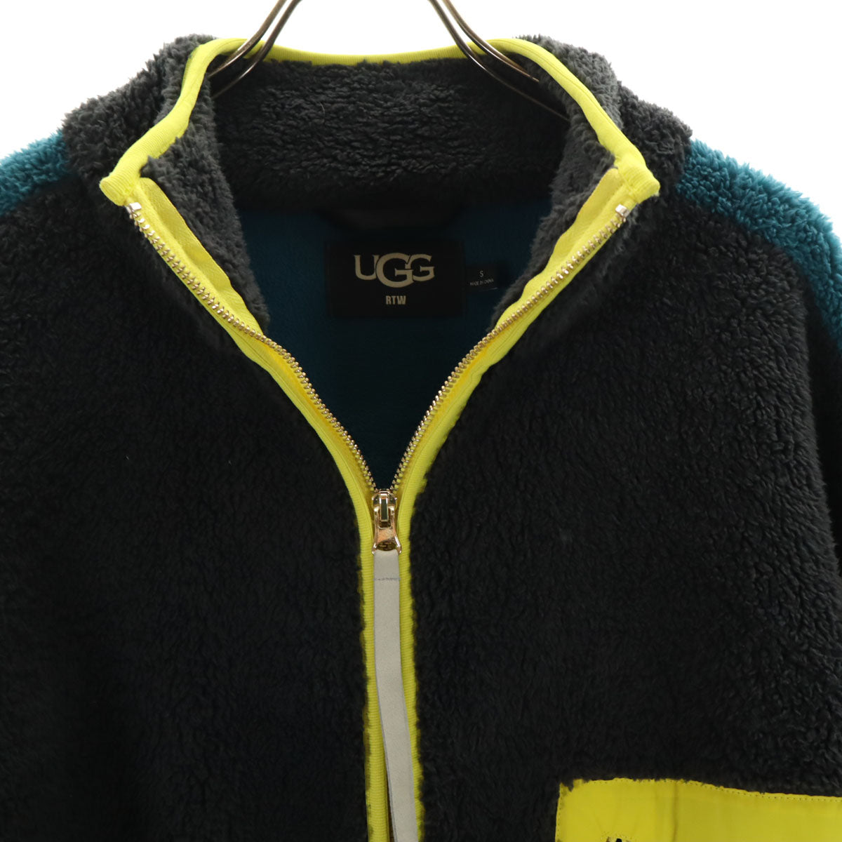 UGG アグ マーレーンシェルパロング ジャケット S グレー レディース