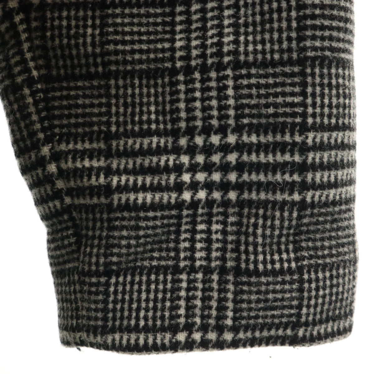 CELFORD セルフォード ウールブレンド チェック コート 38 ブラック系 レディース