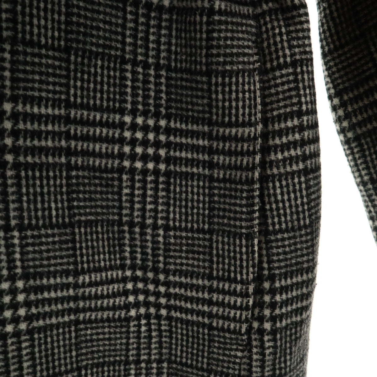 CELFORD セルフォード ウールブレンド チェック コート 38 ブラック系 レディース