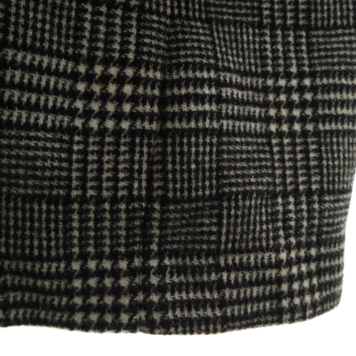 CELFORD セルフォード ウールブレンド チェック コート 38 ブラック系 レディース