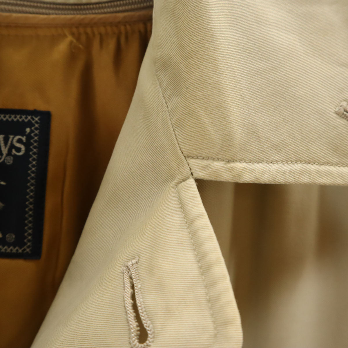 Burberrys バーバリーズ 80s 90s オールド ステンカラーコート 96-180 グレージュ ライナー付き メンズ