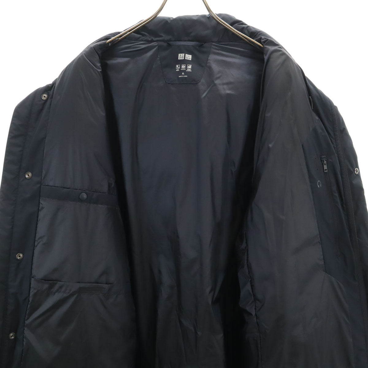UNIQLO ユニクロ シームレス ダウンコート XL ネイビー メンズ