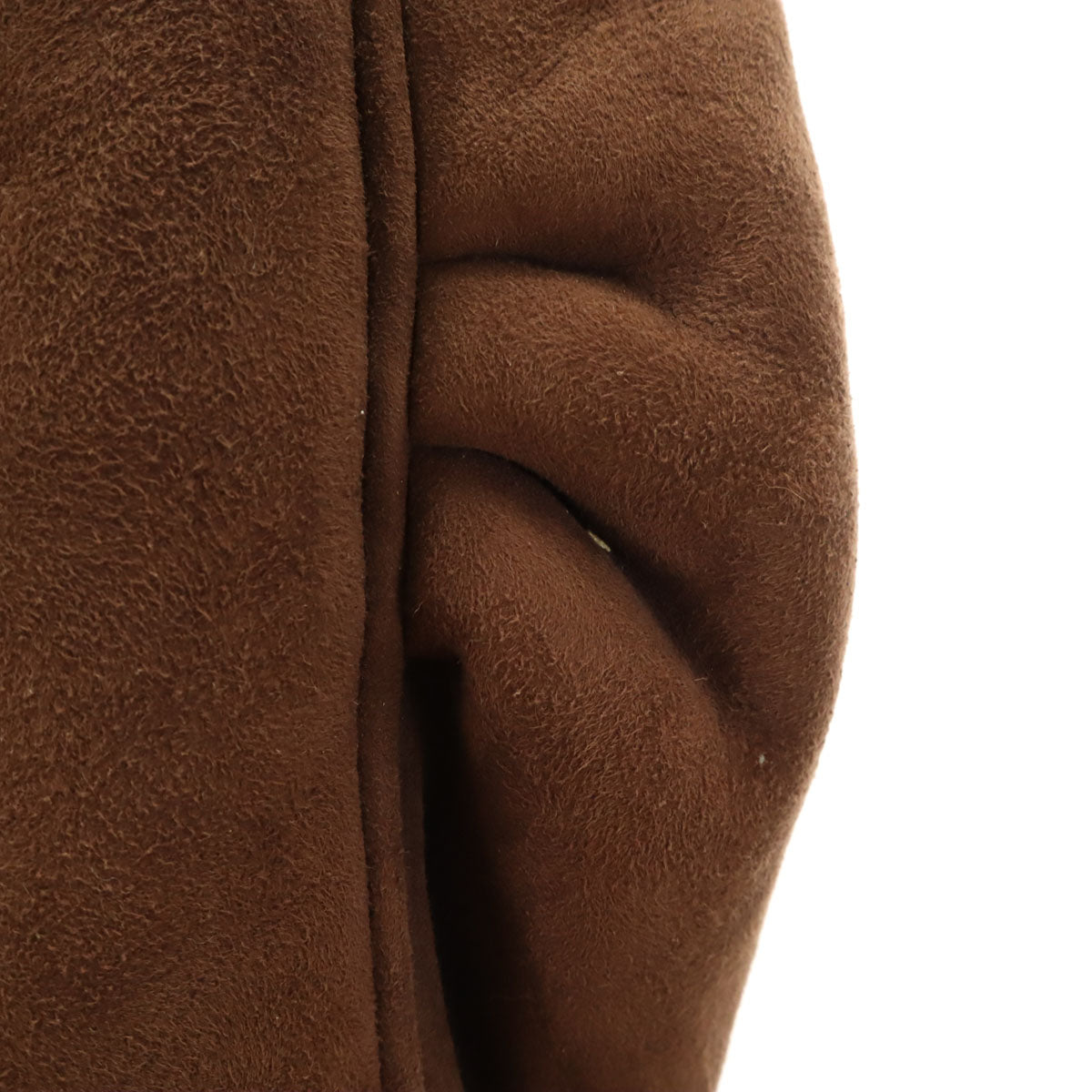 Pellini オーストラリア製 ダッフル 毛皮コート L ブラウン レディース