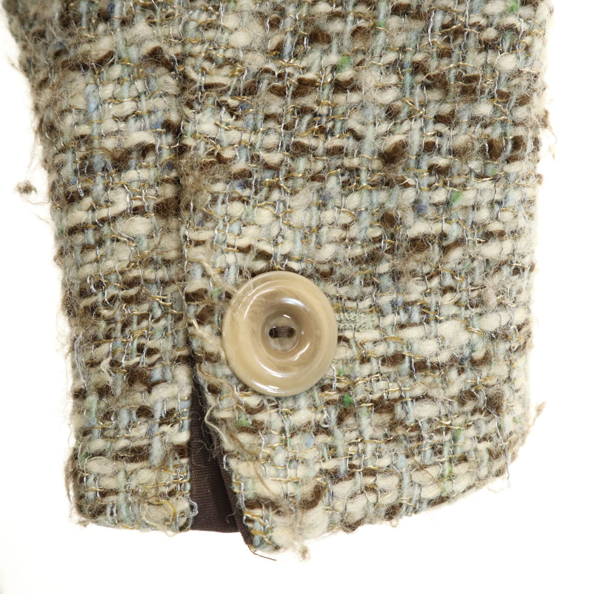 MAXMARA STUDIO マックスマーラステュディオ ツイード ステンカラーコート 42 グレージュ レディース