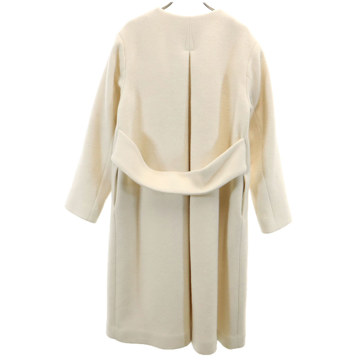 CELFORD セルフォード ノーカラーコート 38 アイボリー レディース