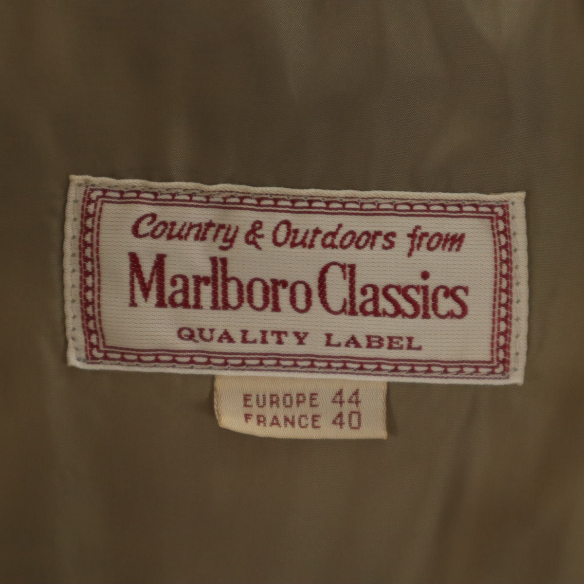 Marlboro Classics マルボロクラシック 中綿ジャケット 40 ホワイト メンズ
