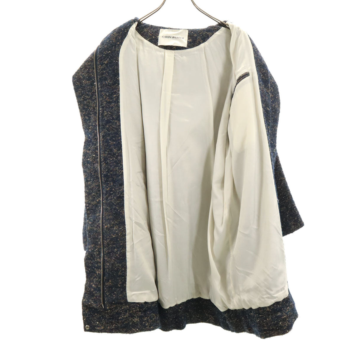 CARIN WESTER キャリンウェスター ウールコート XS ネイビー レディース