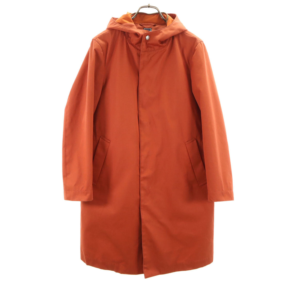 SHIPS シップス ロロピアーナ生地 フーデッド コート S オレンジ ダウンライナー付き LORO PIANA GREEN STORM SYSTEM メンズ