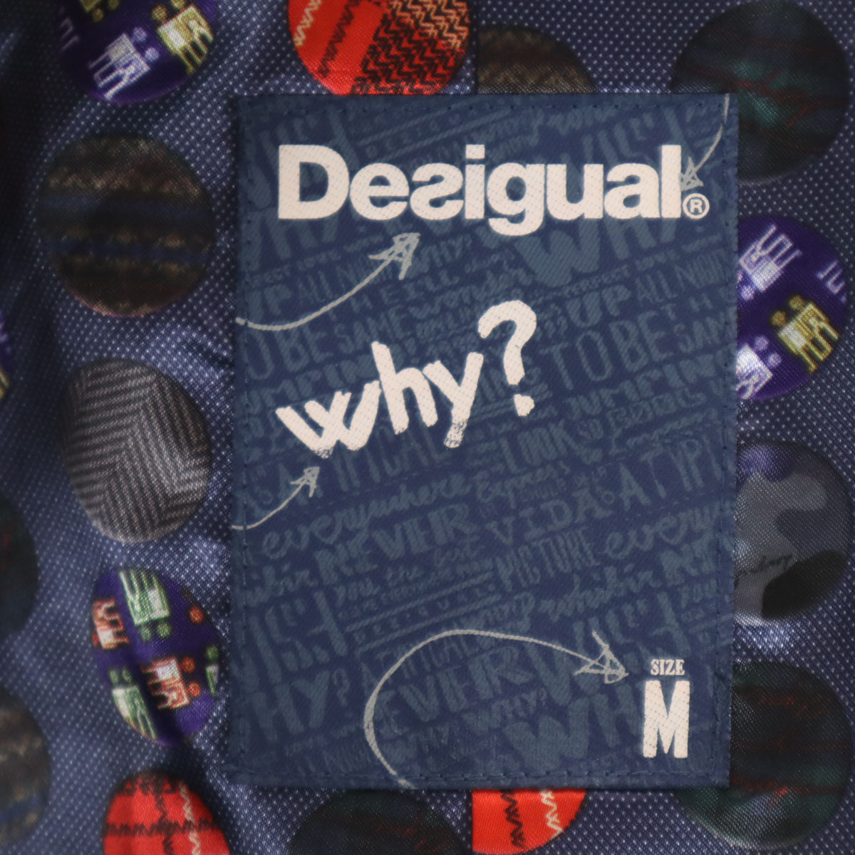 Desigual デシグアル チェスターコート M ブラック メンズ