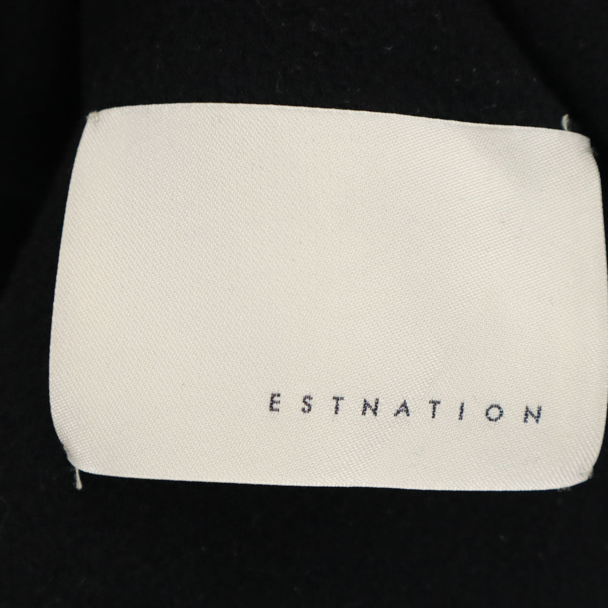 ESTNATION エストネーション ガウンコート 38 ブラック レディース