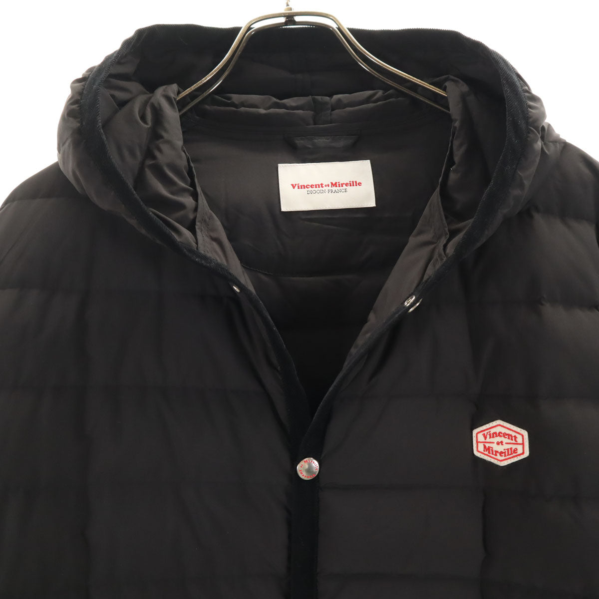 Vincent et Mireille ヴァンソンエミレイユ ダウンコート 40 ブラック レディース