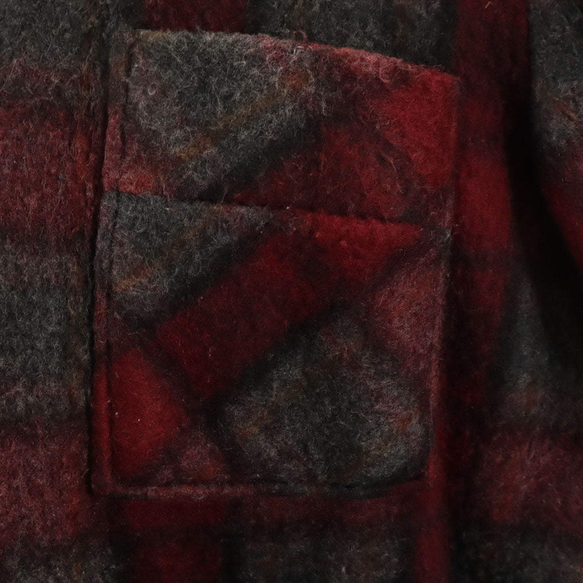 dolar 70s 80s スペイン製 ヴィンテージ チェック柄 ガウンコート M ボルドー メンズ