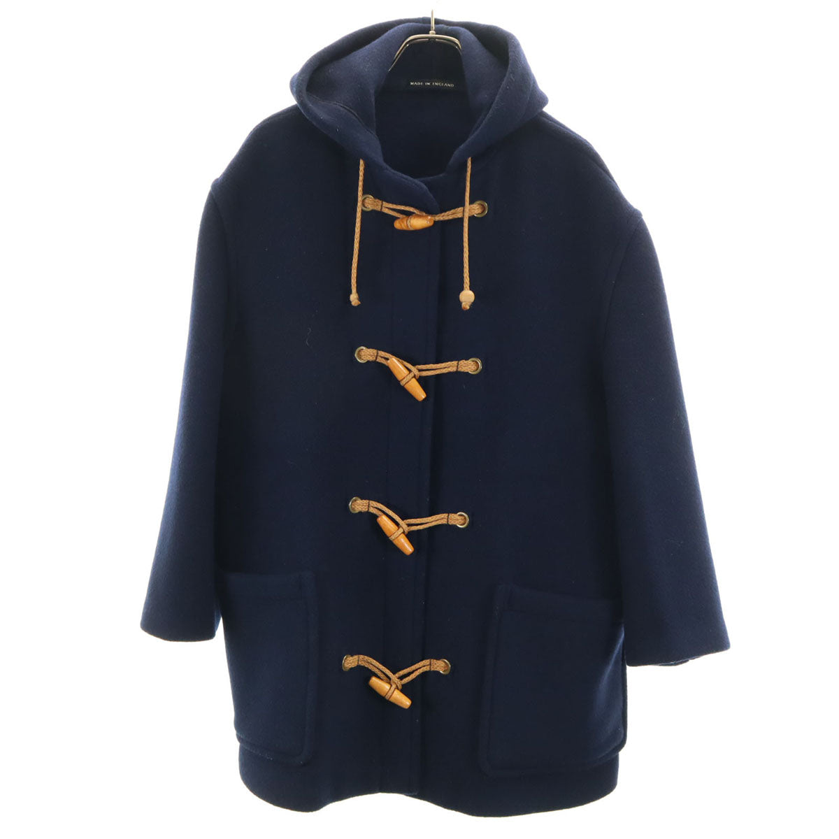 Gloverall グローバーオール 80s イングランド製 オールド メルトン ダッフルコート 14 ネイビー レディース