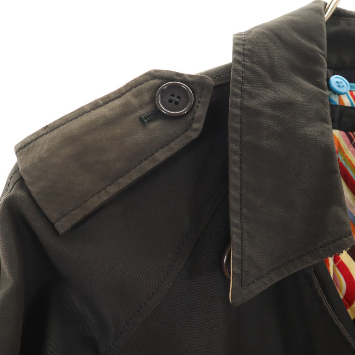 Paul Smith BLACK ポールスミス ブラック トレンチコート 40 ブラック ライナー付き レディース