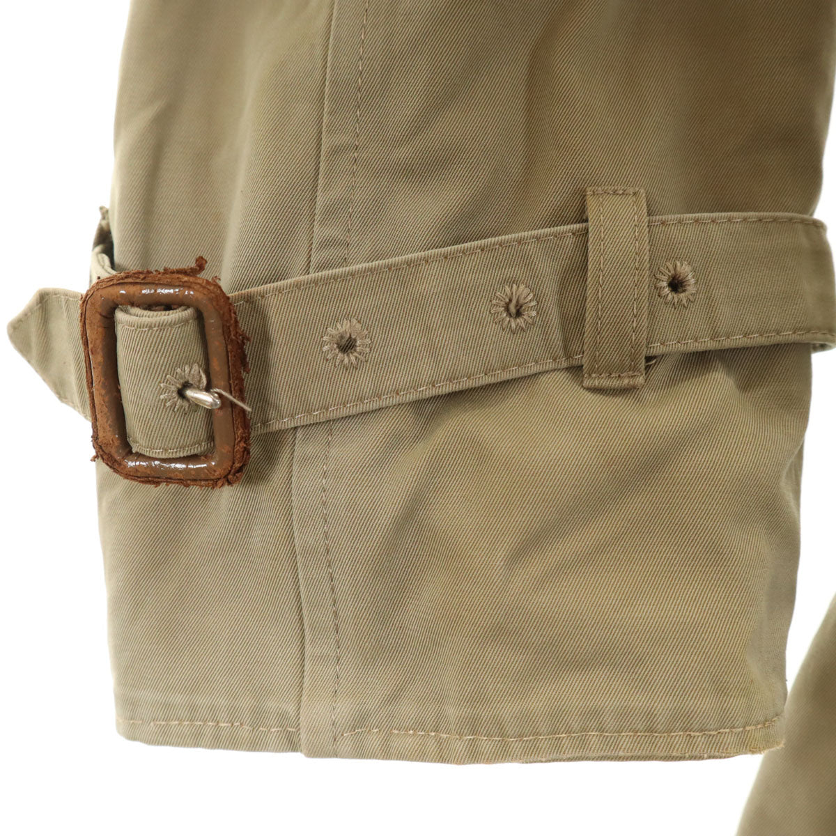 Aquascutum アクアスキュータム 70s 80s イングランド製 ヴィンテージ トレンチコート ベージュ系 ライナー付き メンズ