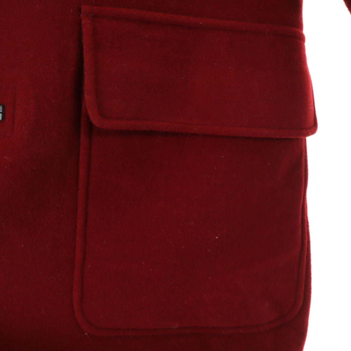 BURBERRY BLACK LABEL バーバリーブラックレーベル 日本製 ウールブレンド ダッフルコート LL レッド系 三陽商会 メンズ