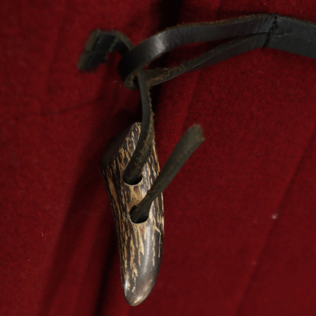 BURBERRY BLACK LABEL バーバリーブラックレーベル 日本製 ウールブレンド ダッフルコート LL レッド系 三陽商会 メンズ