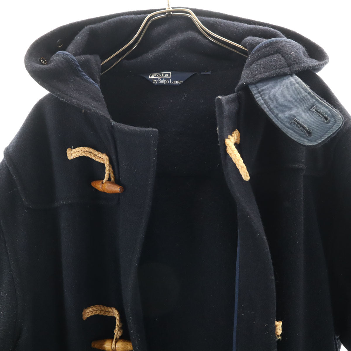 Polo by Ralph Lauren ポロバイラルフローレン 日本製 ウールブレンド ダッフルコート L ネイビー系 メンズ