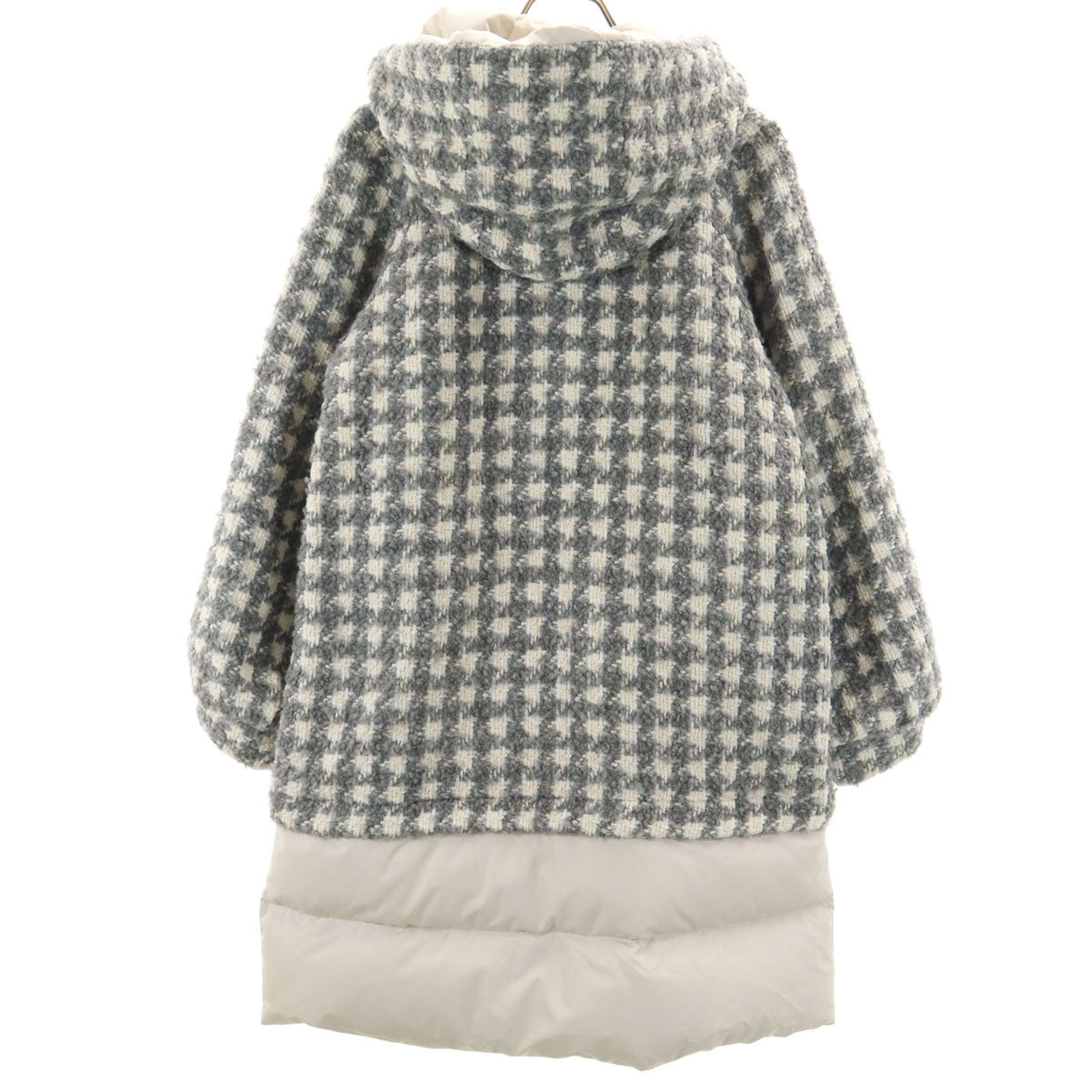 GRACE CLASS グレースクラス チェック ダウンコート 36 グレー系 レディース