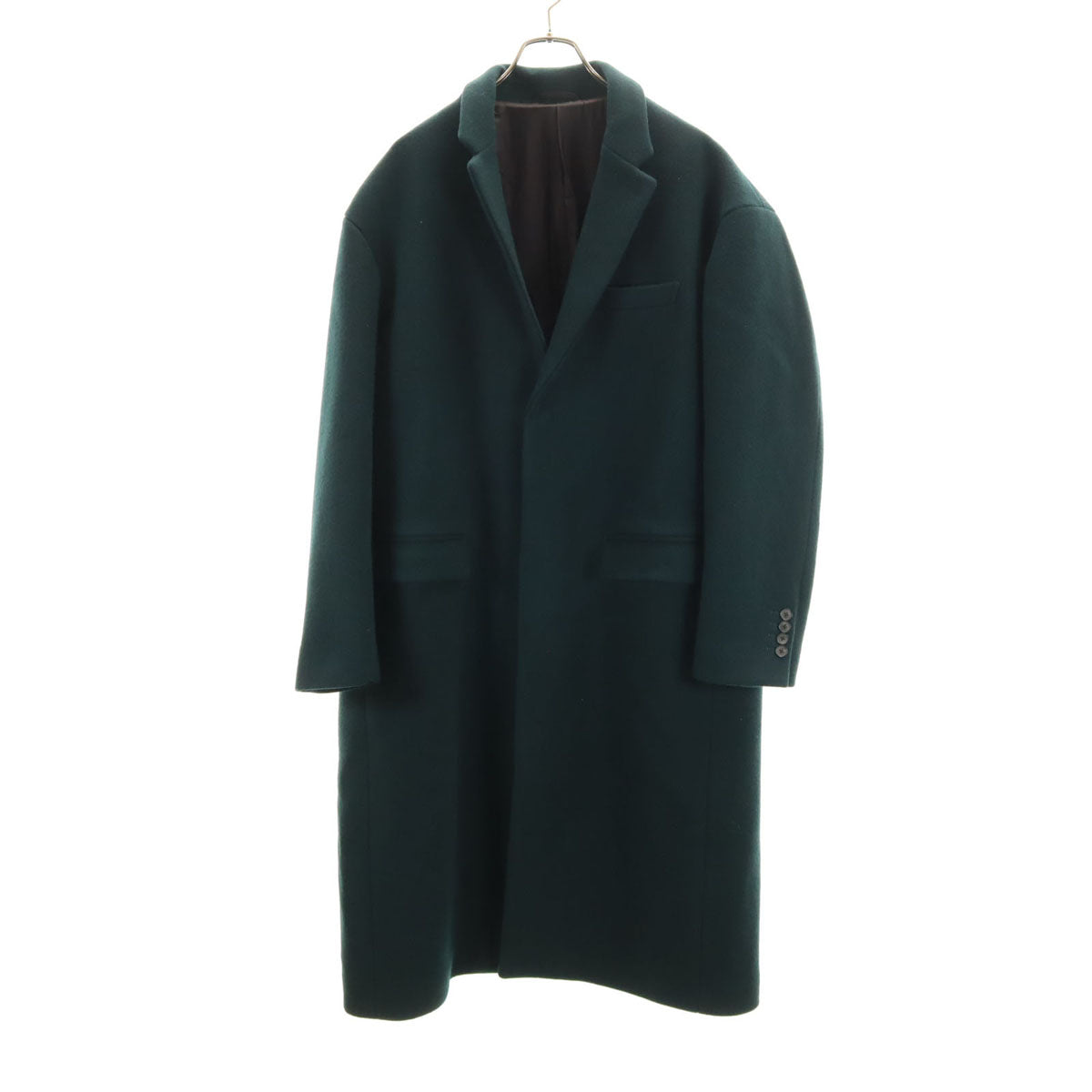 UNITED TOKYO ユナイテッドトウキョウ 日本製 メルトン チェスターコート 3 深緑 メンズ