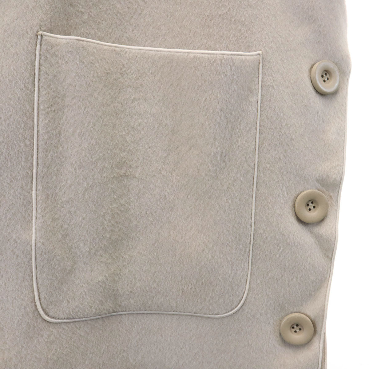 Maglia Plus マリアプラス サイドボタン ウールケープ コート F ベージュ レディース