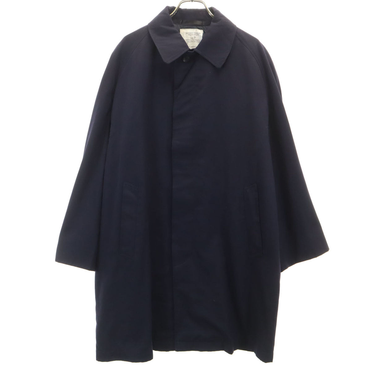 British Army イギリス軍 ステンカラー レインコート 7 ネイビー ロイヤルネイビー JAMES SMITH メンズ