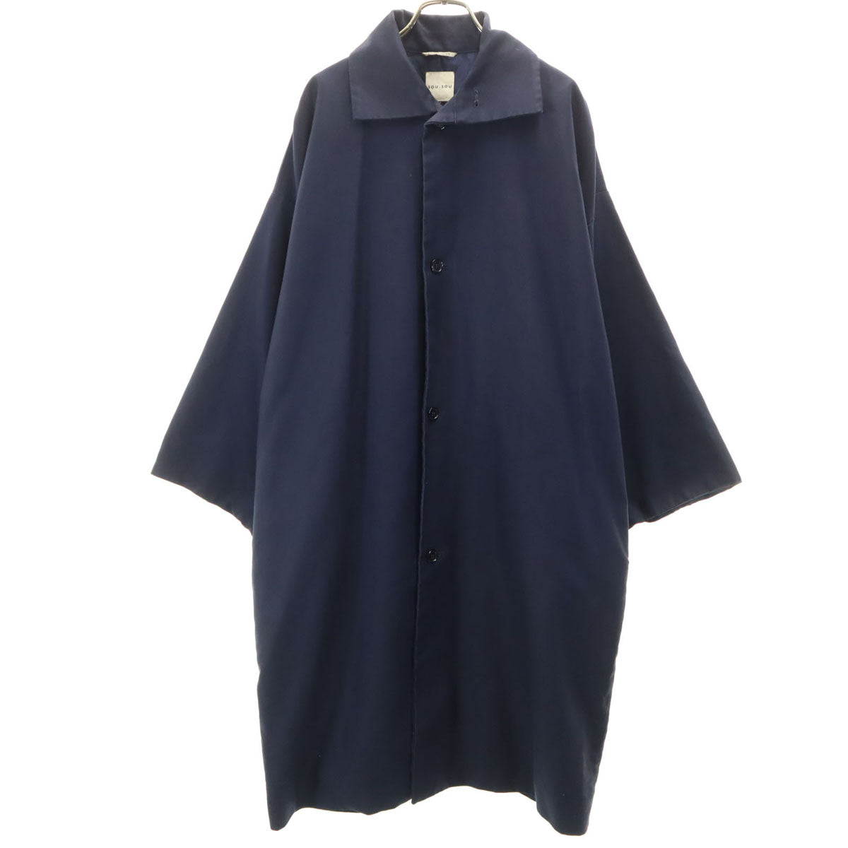 SOU・SOU ソウソウ 日本製 キモノスリーブ コート F ネイビー レディース