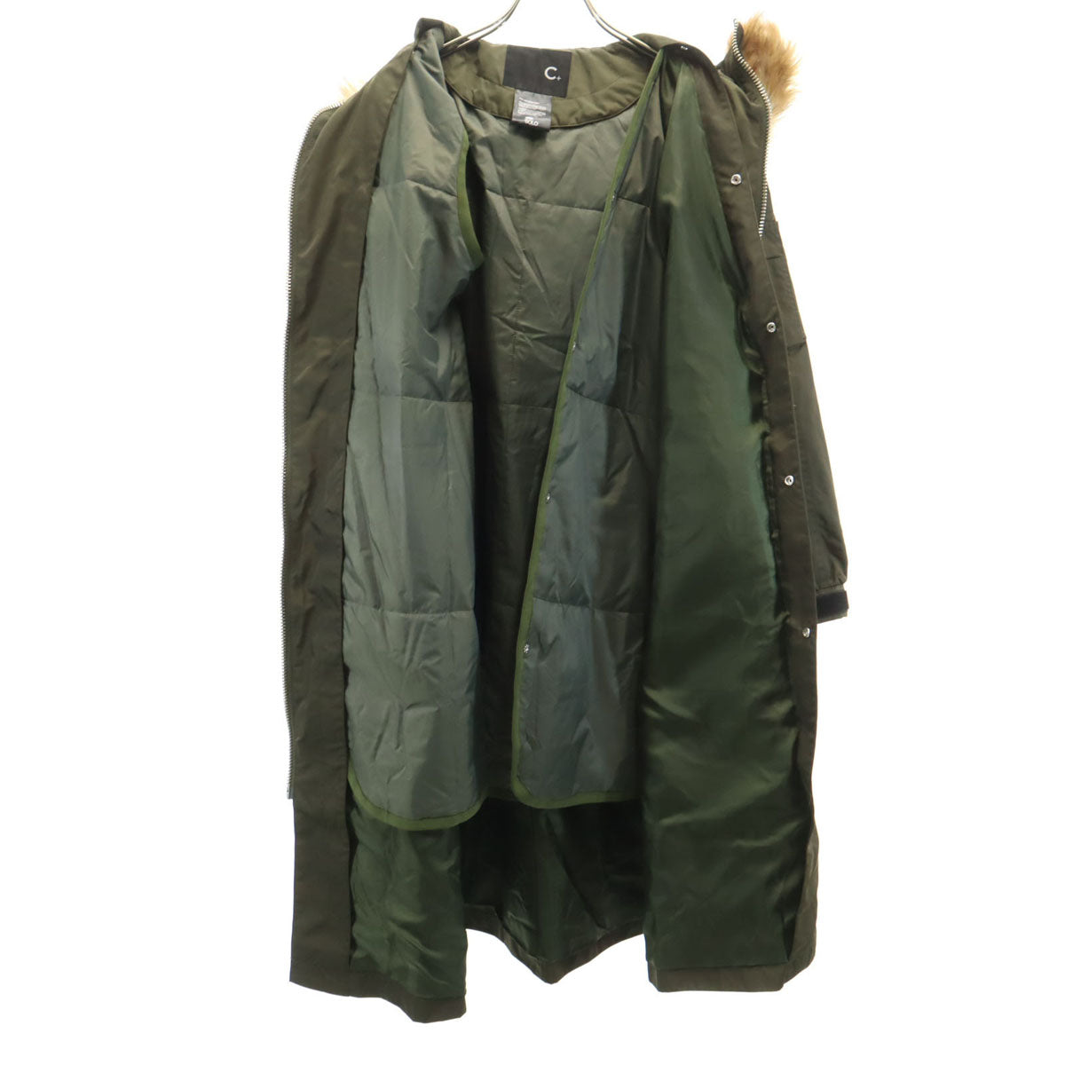 C-PLUS シープラス モッズコート 38 カーキ ライナー付き レディース