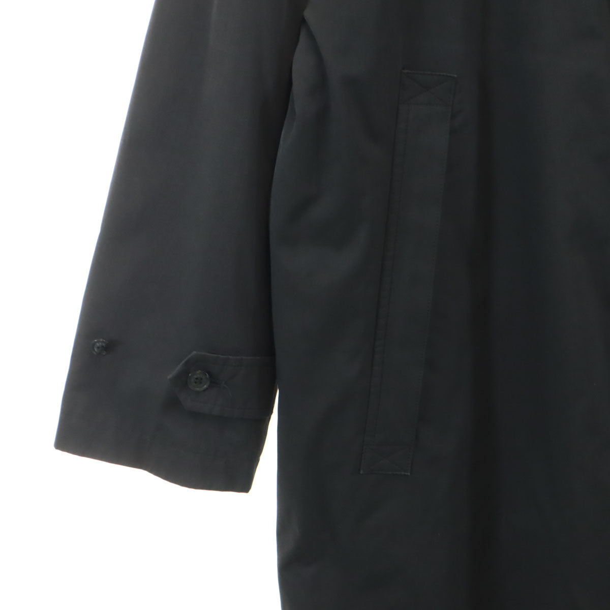 BURBERRY LONDON バーバリーロンドン 日本製 スタンドカラー コート M チャコールブラック ライナー付き 三陽商会 メンズ