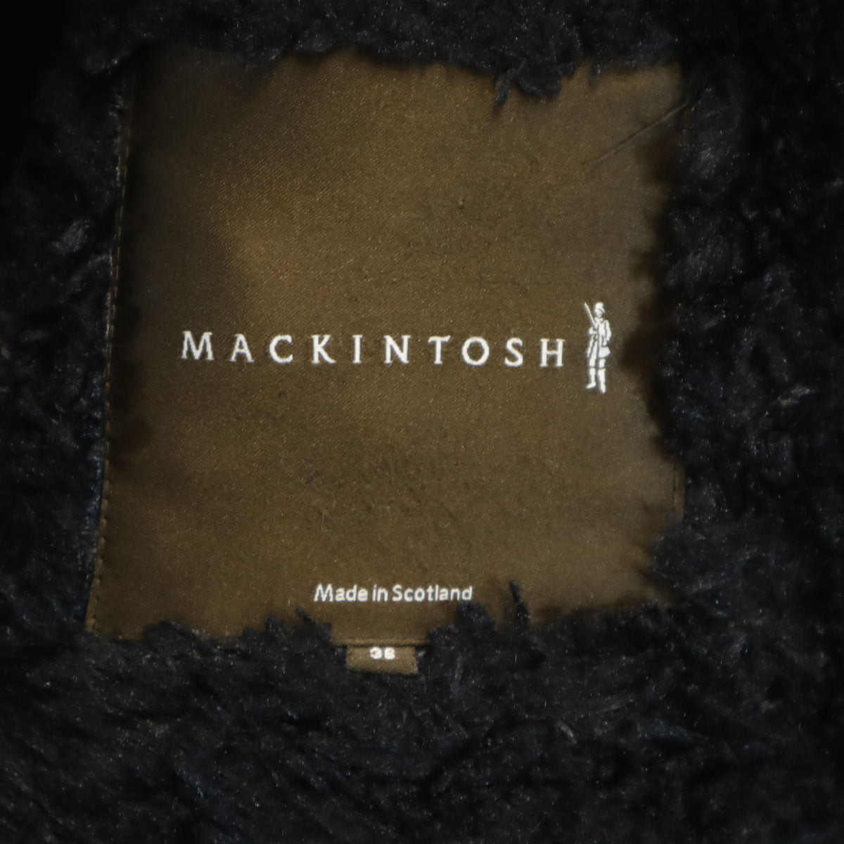 Mackintosh マッキントッシュ スコットランド製 キルティングコート 36 チャコールグレー レディース