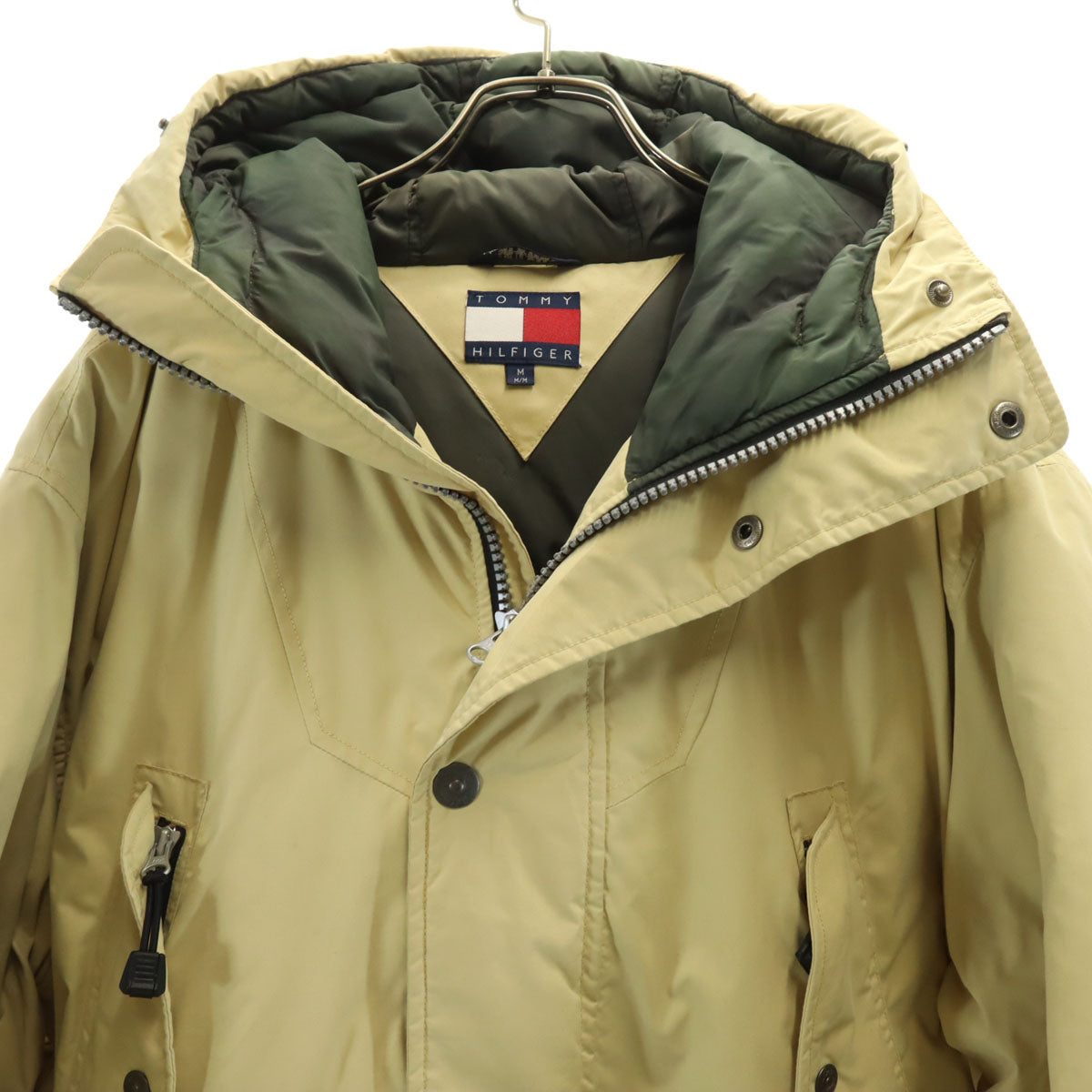 TOMMY HILFIGER トミーヒルフィガー 90s オールド ダウンジャケット M イエロー系 メンズ