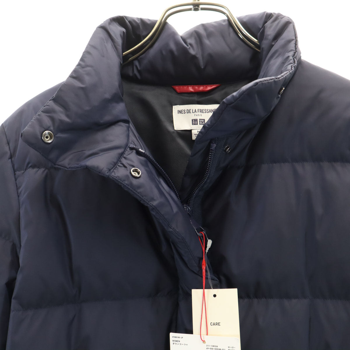 UNIQLO ユニクロ 未使用 INES DE LA FRESSANGE イネス・ド・ラ・フレサンジュ コラボ ダウンコート M ネイビー レディース