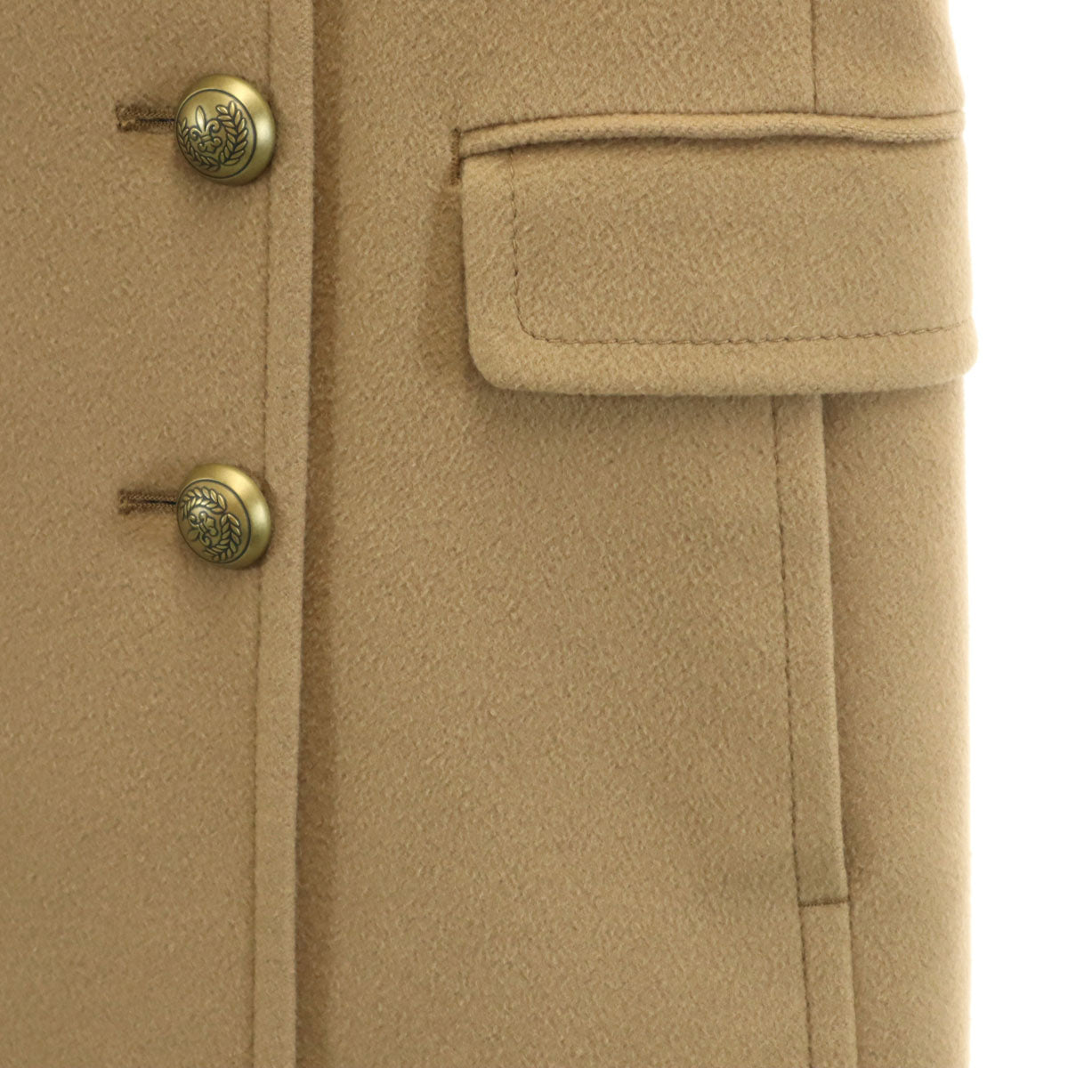 Paul Smith BLACK LABEL ポールスミス ブラックレーベル ダブルブレスト ウールコート 38 ベージュ レディース