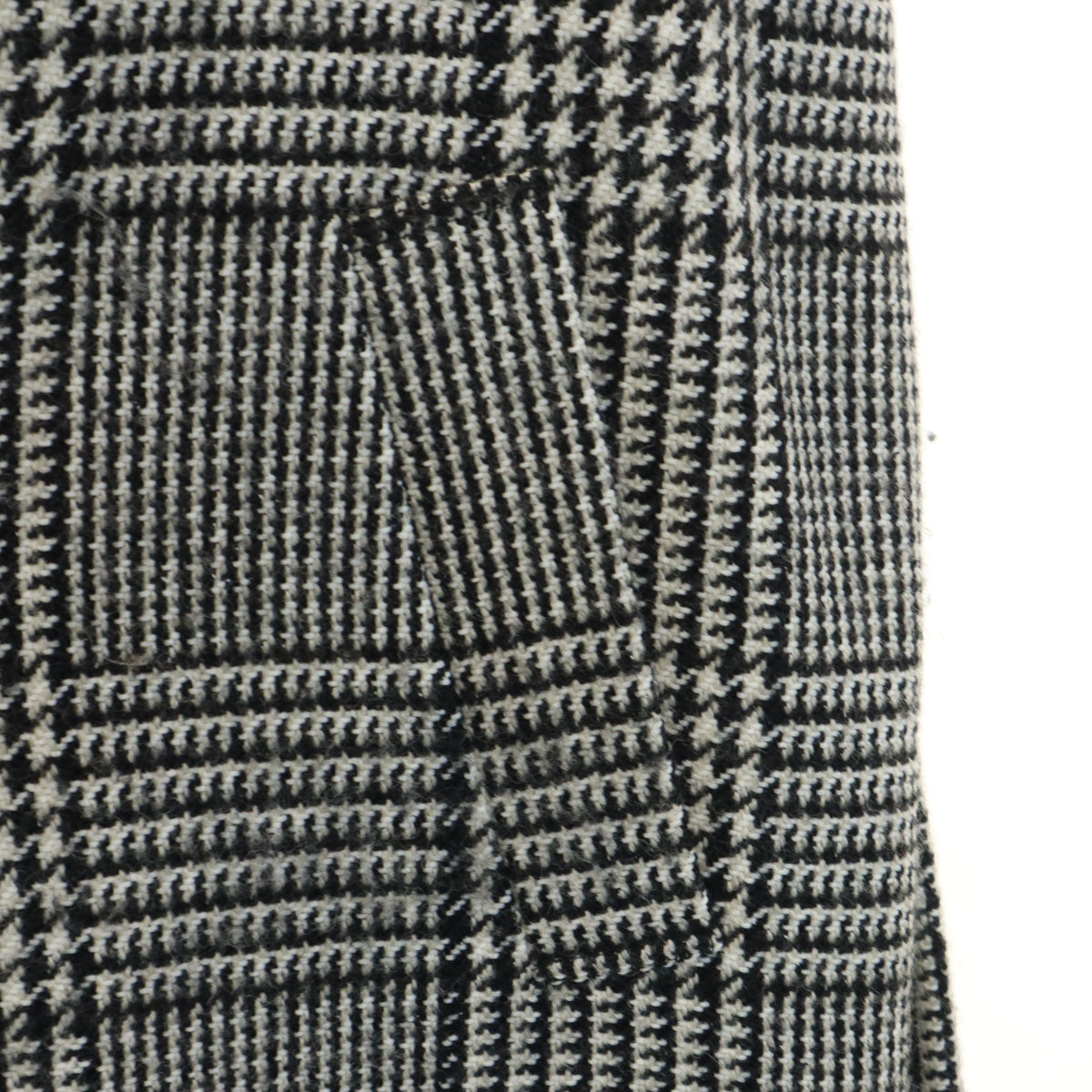 Munich ミューニック 日本製 ウール 千鳥柄 コート S ブラック系 レディース