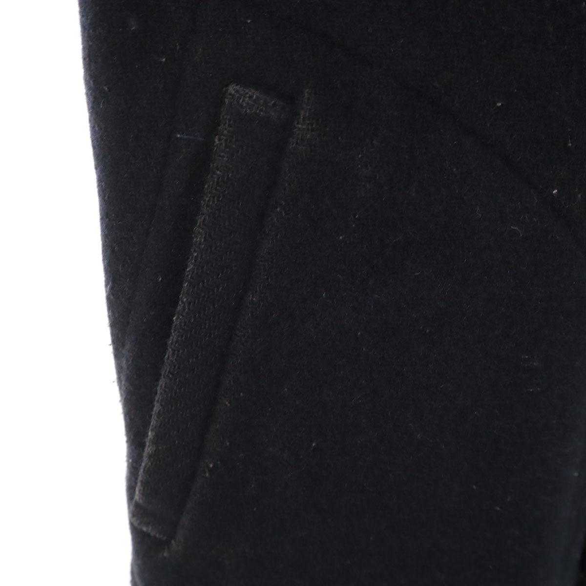 Danton ダントン 日本製 ウールモッサ ロングコート 36 ネイビー レディース