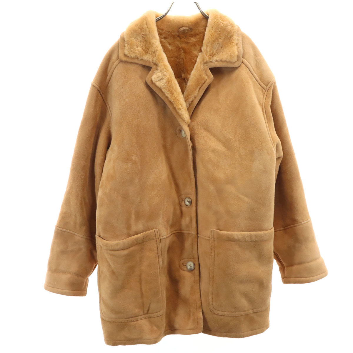 LE MOUTON ルムートン 70s 80s ヴィンテージ ムートンコート 42 ベージュ系 レディース