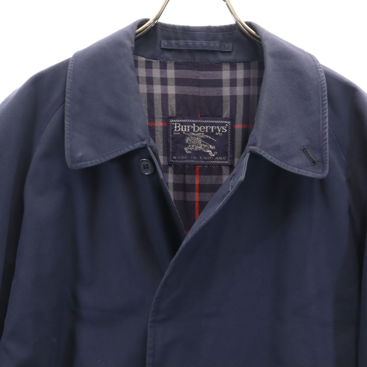 Burberrys バーバリーズ 90s 英国製 オールド ステンカラーコート 50 ネイビー メンズ